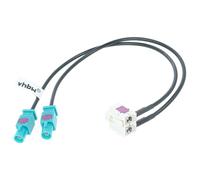 vhbw adattatore per antenna a doppio FAKRA (B) compatibile con Audi VW RNS510, RNS310, RNS 510, RNS 310 autoradio, auto - Cavo adattatore, 9 cm