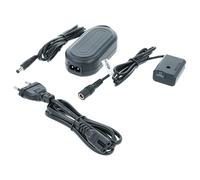 vhbw alimentatore, cavo di alimentazione compatibile con Sony Alpha 3000, 5000, 5100, 6000 fotocamera, SLR - 2 m + accoppiatore DC