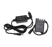 vhbw alimentatore, cavo USB compatibile con Nikon D3000, D5000, D40, D40x, D60 fotocamera, SLR + accoppiatore DC (sostituisce Nikon EP-5), 2m