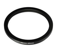 vhbw anello adattatore step-down 55 mm a 49 mm compatibile con Nikon 1-Mount VR 10-100 mm 4-5.6 fotocamera - Adattatore filtro, metallo