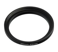 vhbw anello adattatore step-up da 39 mm a 42 mm compatibile con obiettivo fotocamera - Adattatore filtro, metallo, nero