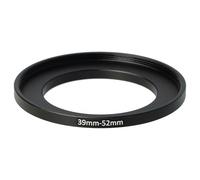 vhbw anello adattatore step-up da 39 mm a 52 mm compatibile con obiettivo fotocamera - Adattatore filtro, metallo, nero