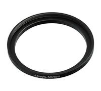 vhbw anello adattatore step-up da 48 mm a 52 mm compatibile con obiettivo fotocamera - Adattatore filtro, metallo, nero