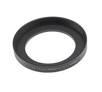 vhbw anello adattatore step-up da 58 mm a 77 mm compatibile con matte box 80 mm O.D. - Adattatore filtro, alluminio, nero opaco