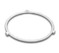 vhbw anello girevole universale da 16,2 cm per microonde per esempio compatibile con Bosch e con molte altre marche bianco