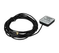vhbw antenna GPS compatibile con Garmin GPS-60, GPSCOM195, GPSCOM190, GPS-76 navigatore con connettore MCX - Base magnetica, 5 m, nero