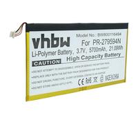 vhbw batteria compatibile con Acer Iconia TAB 10 A3-A50, TAB 10 A3-A40-N68R tablet (5700mAh, 3,7V, Li-Poly) con connettore a 5 pin