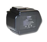 vhbw batteria compatibile con AEG B12, BF12, MXS12, System PBS3000, BX12, BXL12, MX12 utensile elettrico (2100 mAh, NiMH, 12 V)