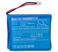 vhbw batteria compatibile con Albrecht TecTalk Float PMR446, radio (2000mAh, 3,7V, Li-Poly)