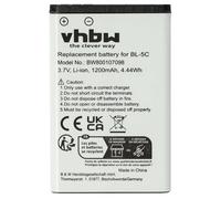 vhbw batteria compatibile con Alcatel 3BN67330AA, 8232, 8232 DECT, Mitel 5610, NEC G355 (1200mAh, 3,7V, Li-Ion) - Sostituisce RTR001F01, 10000058.