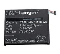 vhbw batteria compatibile con Alcatel A3A XL 4G, A3 XL, A3 XL Dual SIM, TIM XL 2018 smartphone cellulare (2950mAh, 3,85V, Li-Ion)