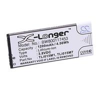 vhbw batteria compatibile con Alcatel One Touch OT-4034, OT-4034D, OT-4034X, Pixi 4 4.0 smartphone cellulare (1200mAh, 3,8V, Li-Ion)