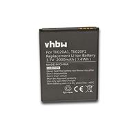 vhbw batteria compatibile con Alcatel One Touch Pop C7 Dual, Pop Icon smartphone cellulare (2000mAh, 3,8V, Li-Ion)