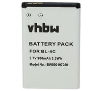 vhbw batteria compatibile con Bea-fon S33, SL160, AL250, AL450, C220, C245, SL350 smartphone cellulare (900mAh, 3,7V, Li-Ion)
