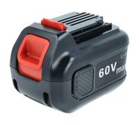 vhbw batteria compatibile con Black & Decker 60V MAX POWERSWAP 20 Cordless Mower, 60V MAX Blower utensile elettrico (2500 mAh, Li-Ion, 60 V)