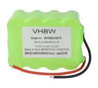 vhbw batteria compatibile con Bosch Move BBHMOVE2N/01, BBHMOVE2/04, BBHMOVE2/03, BBHMOVE2/01, BBHMOVE1N/01 aspirapolvere (2500mAh, 14,4V, NiMH)