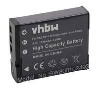 vhbw 1x batteria compatibile con Casio Exilim EX-ZR1000WE, EX-ZR100BK, EX-ZR1000BK, EX-ZR1000, EX-ZR1000RD fotocamera (1100mAh, 3,6V, Li-Ion)