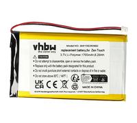 vhbw batteria compatibile con Creative Zen Touch Labs Jukebox, Touch Labs Jukebox 20GB MP3 music player lettore musicale (1700mAh, 3,7V, Li-Poly)