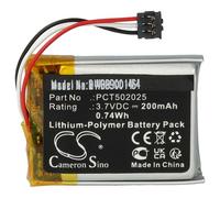 vhbw batteria compatibile con DJI Mic MIC RX, MIC TX, MIC Transmitter, ricevitore microfono (200mAh, 3,7V, Li-Poly)