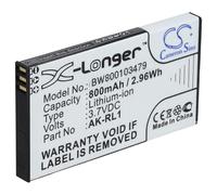 vhbw batteria compatibile con Emporia RL1, VF1C smartphone cellulare per anziani (800mAh, 3,7V, Li-Ion) - Sostituisce AK-RL1