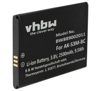 vhbw batteria compatibile con Emporia Supereasy SE, PSP400, Smart 5 Mini, Supereasy smartphone cellulare per anziani (2500mAh, 3,8V, Li-Poly)