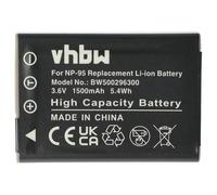 vhbw 1x batteria compatibile con Fujifilm FinePix F30, F31fd, F31, X-S1, X100, W1 Real 3D fotocamera (1500mAh, 3,6V, Li-Ion)