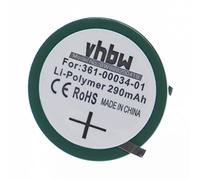 vhbw batteria compatibile con Garmin Forerunner 405CX, 410, 405 smartwatch orologio bracciale fitness (290mAh, 3,7V, Li-Poly) batteria a bottone