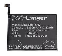 vhbw batteria compatibile con Huawei P10 Standard Edition, VTR-AL00, VTR-L09, VTR-L29 smartphone cellulare (3200mAh, 3,82V, Li-Poly)