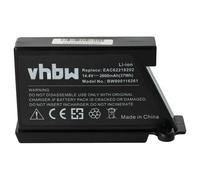 vhbw batteria compatibile con LG HomBot VCARPETX, VHOMBOT1, VHOMBOT3, VPARQUET, VR1010GR, VR1012BS aspirapolvere nero (2600mAh, 14,4V, Li-Ion)