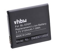 vhbw batteria compatibile con LG Optimus L9 P760, 4X HD P880, F5 P875, 4X D605, F5 P870, L9 II P875 smartphone cellulare (2100mAh, 3,7V, Li-Ion)