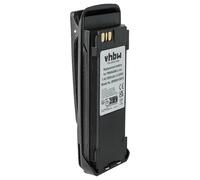 vhbw batteria compatibile con Motorola MOTOTRBO DGP6150+, DP3400, DP3401, DP3600 radio (1800mAh, 7,4V, Li-Ion) + clip