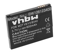 vhbw batteria compatibile con Motorola RAZR2, RAZR2 V8, RAZR2 V8 LUXURY, RAZR2 V9M, RAZR2 V9X, Q9h smartphone cellulare (600mAh, 3,7V, Li-Ion)