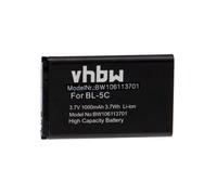 vhbw batteria compatibile con Nokia 1650, 1800, 207, 208, 215, 220 Dual Sim, 2300, 2310 smartphone cellulare (1000mAh, 3,7V, Li-Ion)