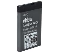 vhbw batteria compatibile con Nokia 2660, 2505, 3606, 1606, 6125, 6131, 2760, 5000, 2360, 2630, 6111 smartphone cellulare (600mAh, 3,7V, Li-Ion)