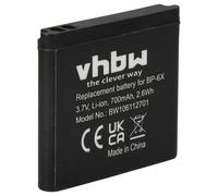 vhbw batteria compatibile con Nokia 8800 sirocco smartphone cellulare (700mAh, 3,7V, Li-Ion) - Sostituisce BP-6x