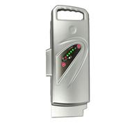 vhbw batteria compatibile con Panasonic Flyer L11 HS, L14 HS, C9, C8, L10 HS, L4, C8 HS, L2 E-Bike bici elettrica (15,6Ah, 25,2V, Li-Ion) - argento