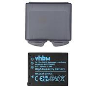 vhbw batteria compatibile con Panasonic Lumix DMC-TZ4, DMC-TZ3, DMC-TZ11, DMC-TZ2, DMC-TZ1, DMC-TZ15 fotocamera (650mAh, 3,6V, Li-Ion)