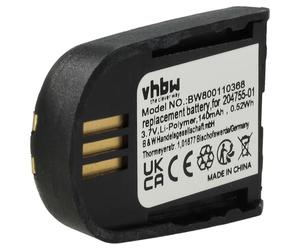vhbw batteria compatibile con Plantronics Savi WH500A, W740-M, W745, WH500 auricolari cuffie wireless (140mAh, 3,7V, Li-Poly) - Sostituisce 204755-01