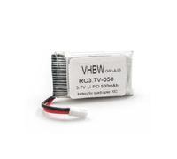 vhbw batteria compatibile con Quadcopter 20C drone quadricottero multicottero (500mAh, 3,7V, Li-Ion)