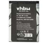 vhbw batteria compatibile con Rollei Sportline 80 smartphone cellulare telefono cellulari (600mAh, 3,7V, Li-Ion)