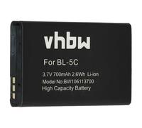 vhbw batteria compatibile con Saiet BASIC, Pronto Max, SCUDOtre+ smartphone cellulare (700mAh, 3,7V, Li-Ion)