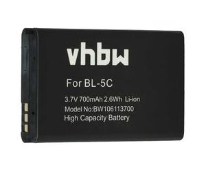 vhbw batteria compatibile con Saiet BASIC, Pronto Max, SCUDOtre+ smartphone cellulare (700mAh, 3,7V, Li-Ion)