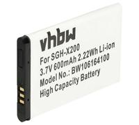vhbw batteria compatibile con Samsung E2350, E2350B, GT-C3520, GT-C3560, GT-C3750, GT-E1080, GT-E1080i, GT-E1080w smartphone (600mAh, 3.7V, Li-Ion)