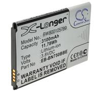 vhbw batteria compatibile con Samsung Galaxy Note 3 Neo SM-N7507, 3 Neo Duos, 3 Neo SM-N7505, 3 Neo LTE, 3 Mini tablet (3100mAh, 3,8V, Li-Ion)