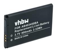 vhbw batteria compatibile con Samsung GT-C3750, GT-E1100, GT-C3520, GT-E1100C, GT-E1070, GT-E1190 smartphone cellulare (900mAh, 3,7V, Li-Ion)
