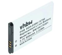 vhbw batteria compatibile con Samsung S3500i, SGH-E590, SGH-E598, SGH-D610, SGH-D618, SGH-E790 smartphone cellulare (600mAh, 3,7V, Li-Ion)