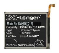 vhbw batteria compatibile con Samsung SM-A346B/DSN, SM-A346E/DSN, SM-A3460, SM-A346E/N, SM-A346M smartphone cellulare (4900mAh, 3,88V, Li-Poly)