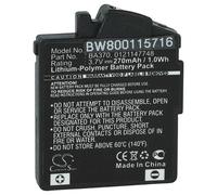 vhbw batteria compatibile con Sennheiser PXC 310, PXC 360 BT, PXC 310 BT auricolari cuffie wireless (270mAh, 3,7V, Li-Poly)