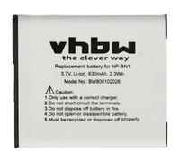 vhbw batteria compatibile con Sony Cybershot DSC-T110, DSC-TF1, DSC-TX10, DSC-TX100, DSC-TX100V, DSC-W510, DSC-W530 fotocamera (600mAh, 3,6V, Li-Ion) - Sostituisce NP-BN1