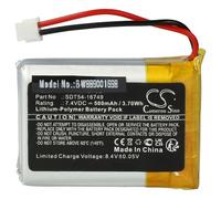 vhbw batteria compatibile con SportDog Sporttrainer SD-1275E Orange Edition Collar collare per cani, dog trainer (500mAh, 7,4V, Li-Poly)